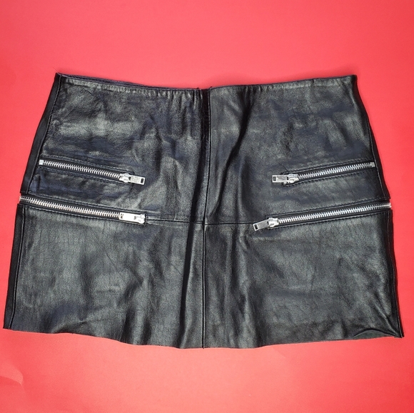 Leather skirt